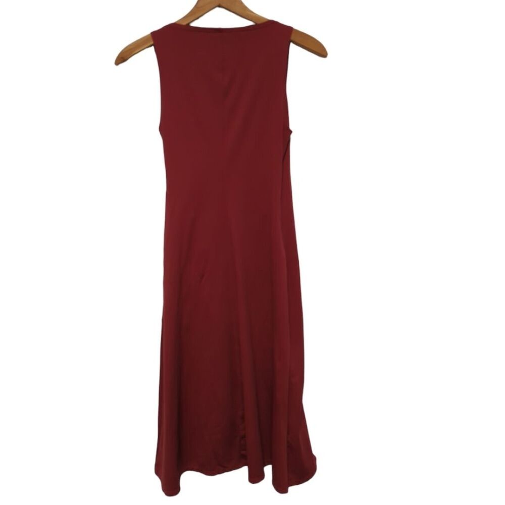 Patagonia Wrap It Up Burgundy Faux Wrap Dress Size XS - Picture 4 of 5